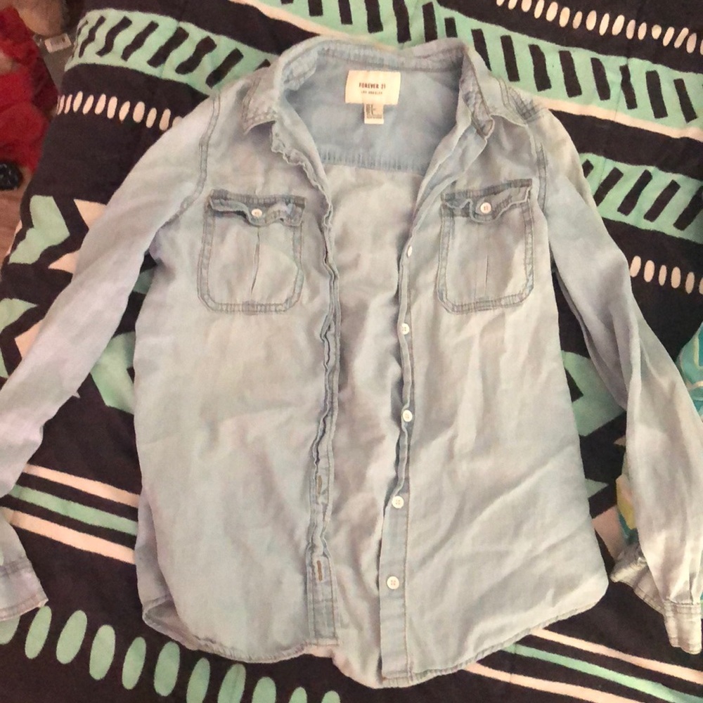 A blue flannel
